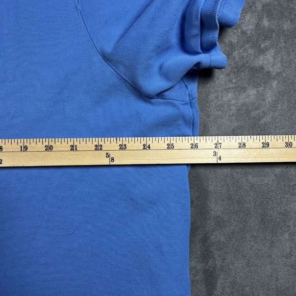 Polo Ralph Lauren Mens XXL Classic Fit Blue Short Sleeve Pique Polo Shirt Yellow - Picture 10 of 14